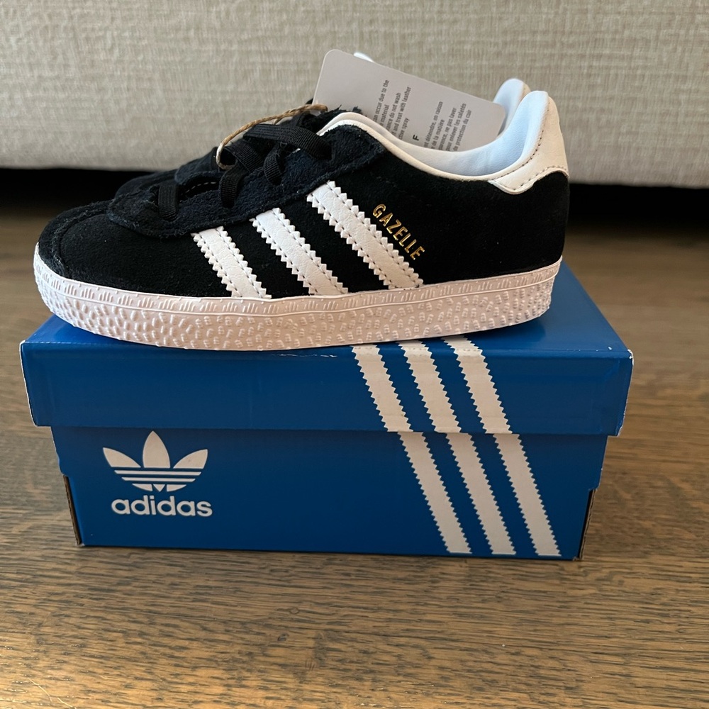 Adidas Gazelle Kids' Sneakers in Black and White